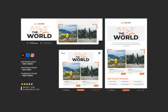 Download Travel Social Media Banner Template - Social media Collection