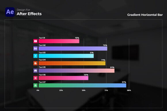 Download Social Media Chart | After Effects - Social media Collection