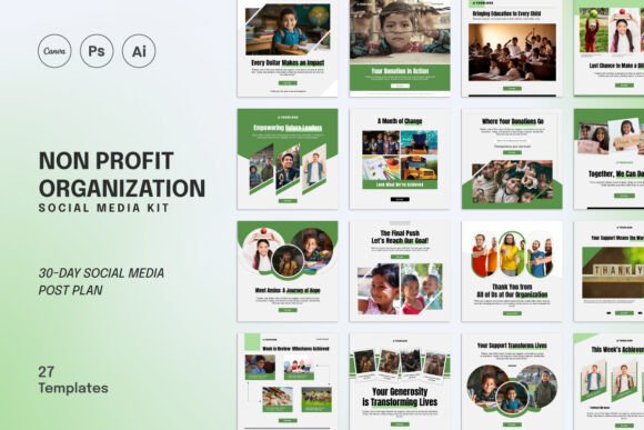 Download Non Profit Social Media Marketing Kit - Social media Collection
