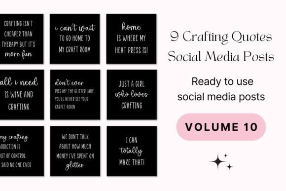 Download 9 Crafting Quotes Social Media Posts - Social media Collection