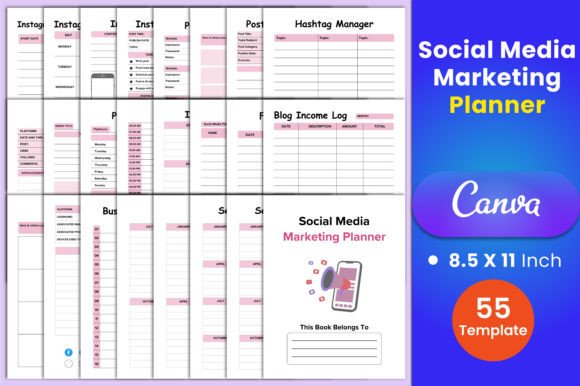 Download Social Media Marketing Planner Canva - Social media Collection
