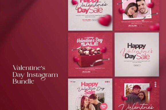 Download Valentine's Day Social Media Bundle - Social media Collection