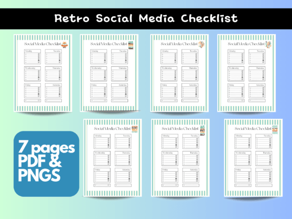 Download Social Media Checklist Pages with Quotes - Social media Collection