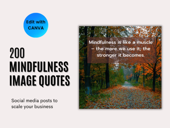 Download Mindfulness Quotes Social Media Template - Social media Collection