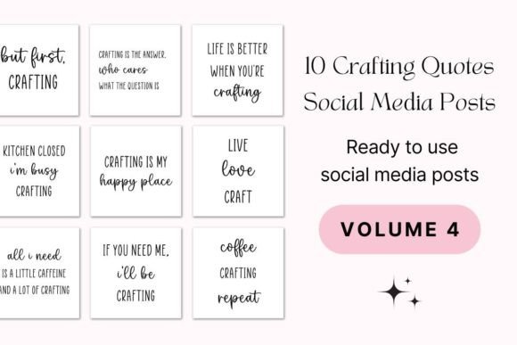 Download 10 Crafting Quotes Social Media Posts - Social media Collection