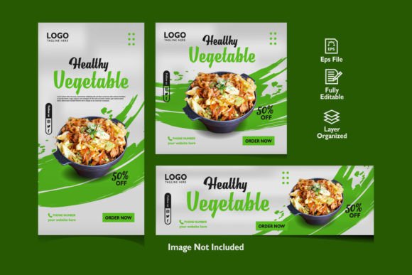 Download Vegetable Social Media Set Promotion - Social media Collection