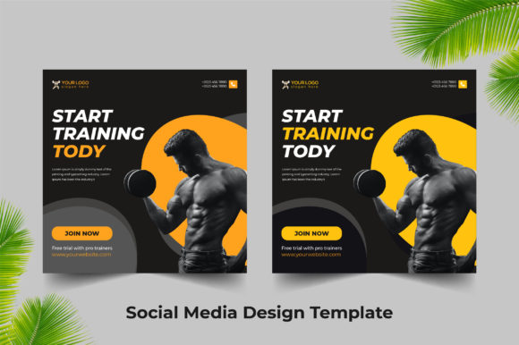 Download Fitness Gym Social Media Design - Social media Collection