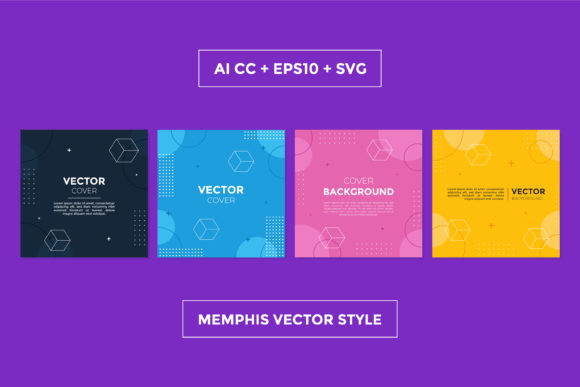 Download Social Media Memphis Square Template - Social media Collection