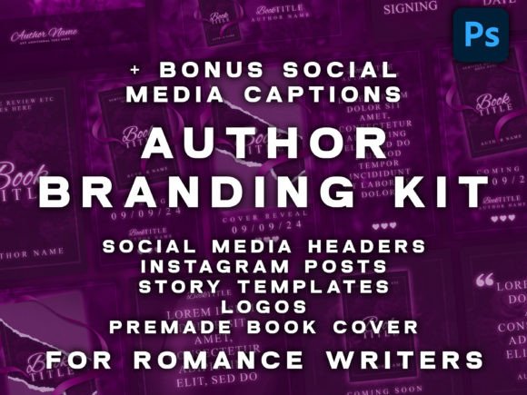 Download Romance Book Social Media Templates Kit - Social media Collection