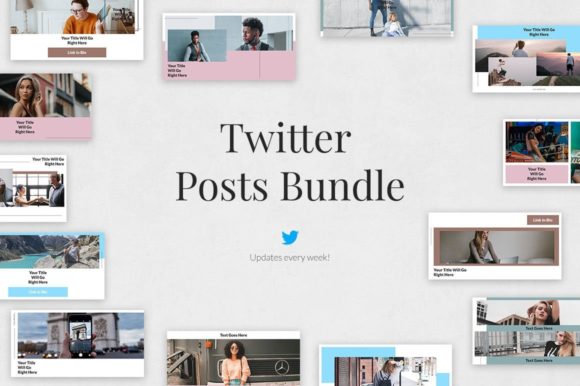 Download Twitter Post Social Media Bundle - Social media Collection