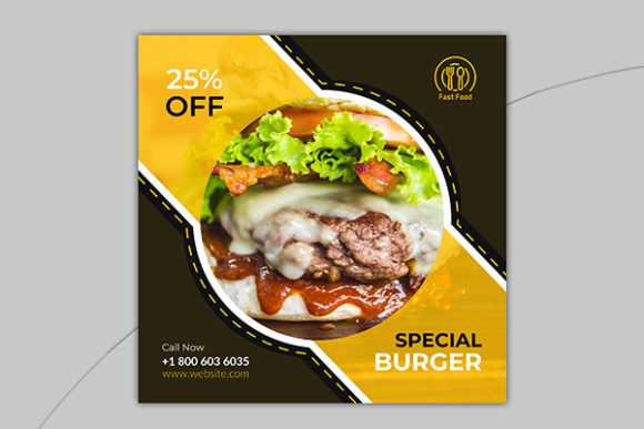 Download Food Social Media Post  and Banner - Social media Collection