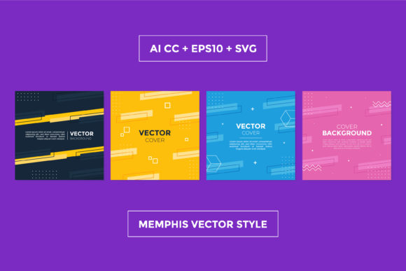 Download Social Media Memphis Square Template - Social media Collection