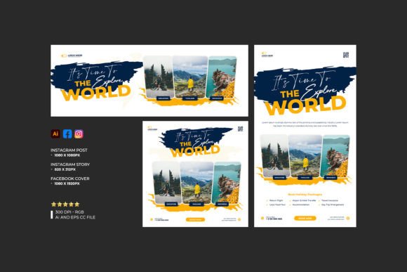 Download Travel Social Media Banner Template - Social media Collection