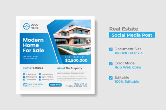 Download Real Estate Social Media Post Template - Social media Collection