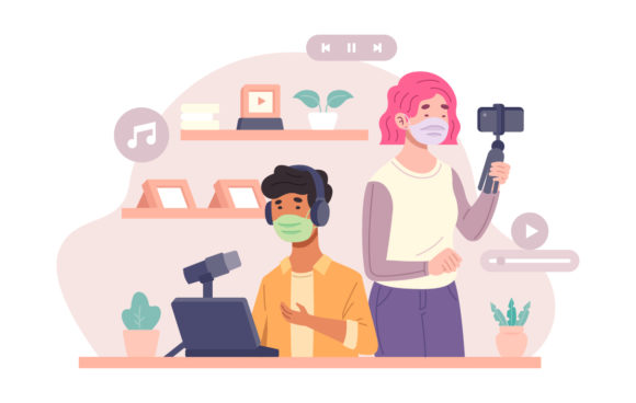 Download Influencers on Social Media Illustration - Social media Collection