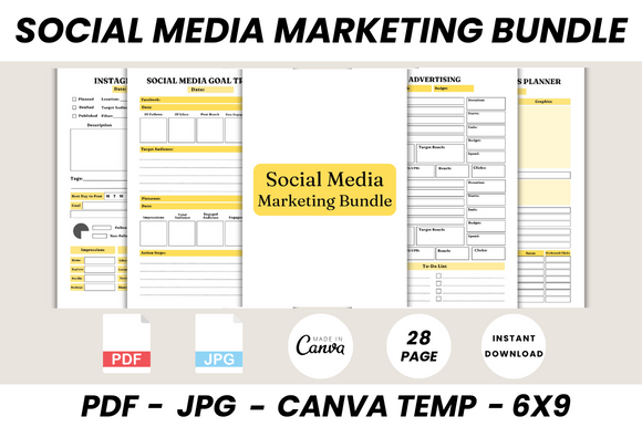 Download Social Media Marketing Bundle Canva Temp - Social media Collection