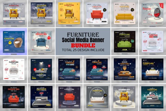 Download Furniture Social Media Banner Design - Social media Collection