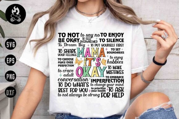 Download Mama It’s Okay Mental Health SVG - Premium Resources