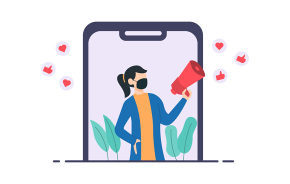 Download Influencers on Social Media Illustration - Social media Collection